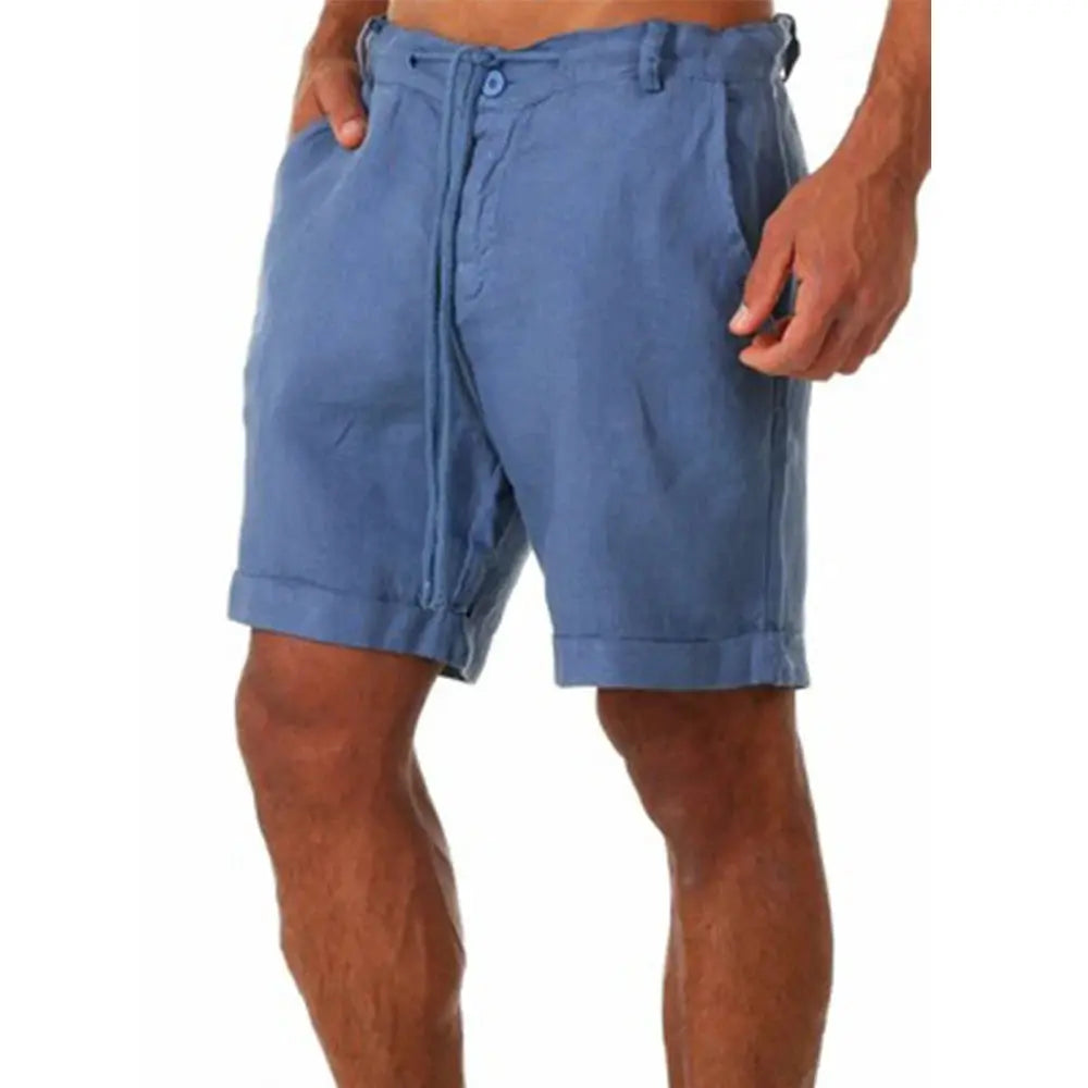 Short de plage en lin