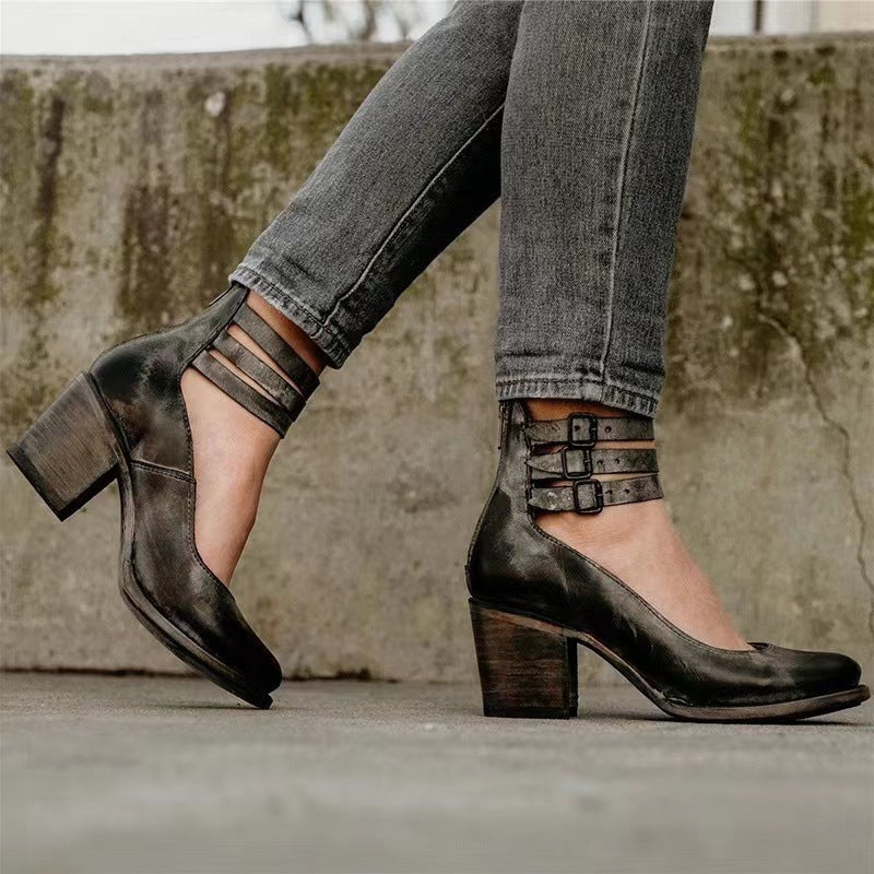 Renée -  Pompes à talons hauts Vintage