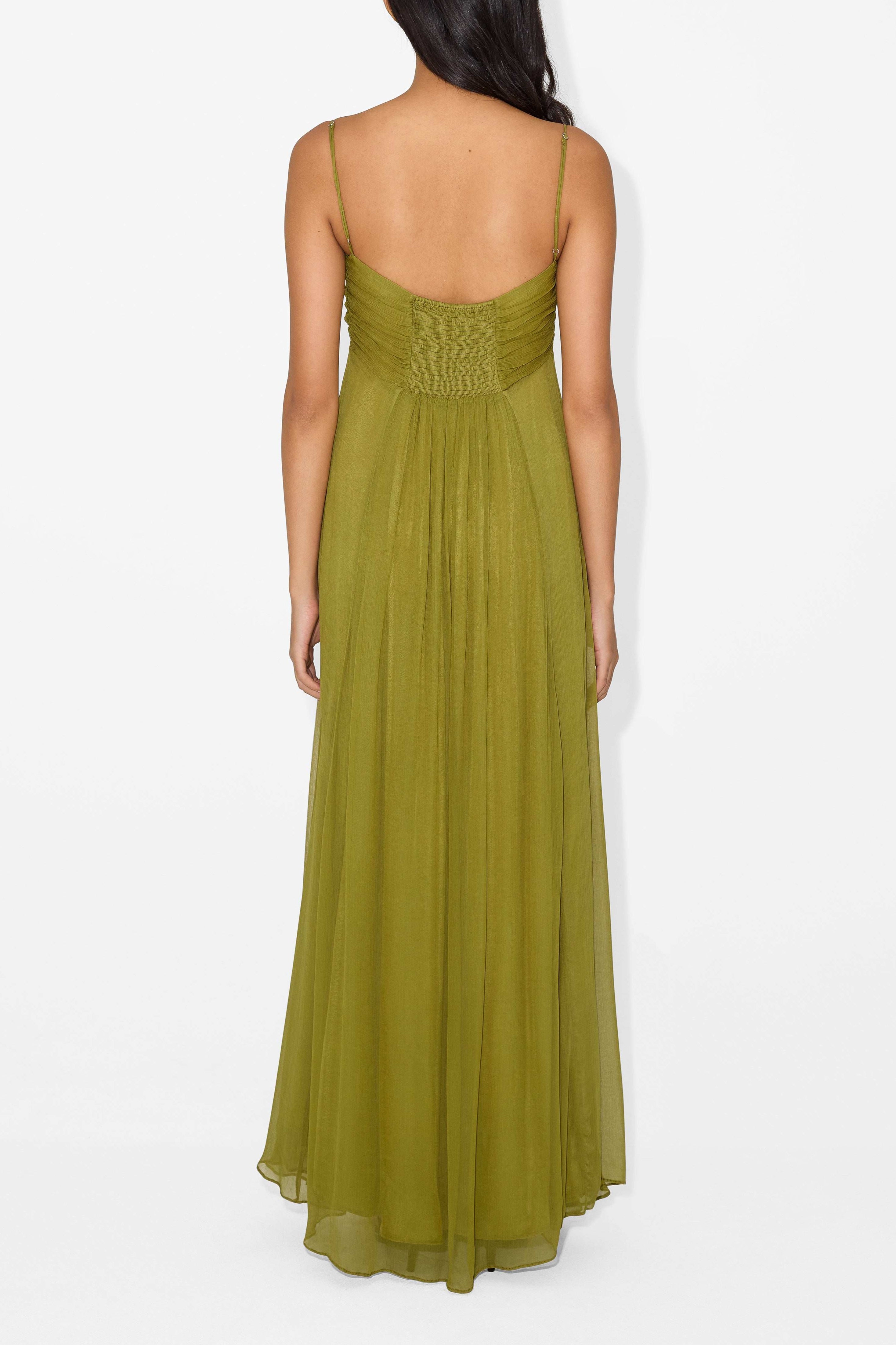 Justa – Robe longue élégante à encolure keyhole