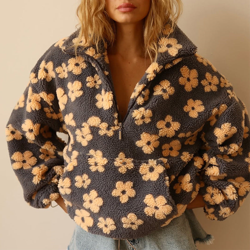 Raymonda – Veste polaire fleurie