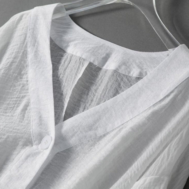 Élyne – Blouse en lin légère et décontractée