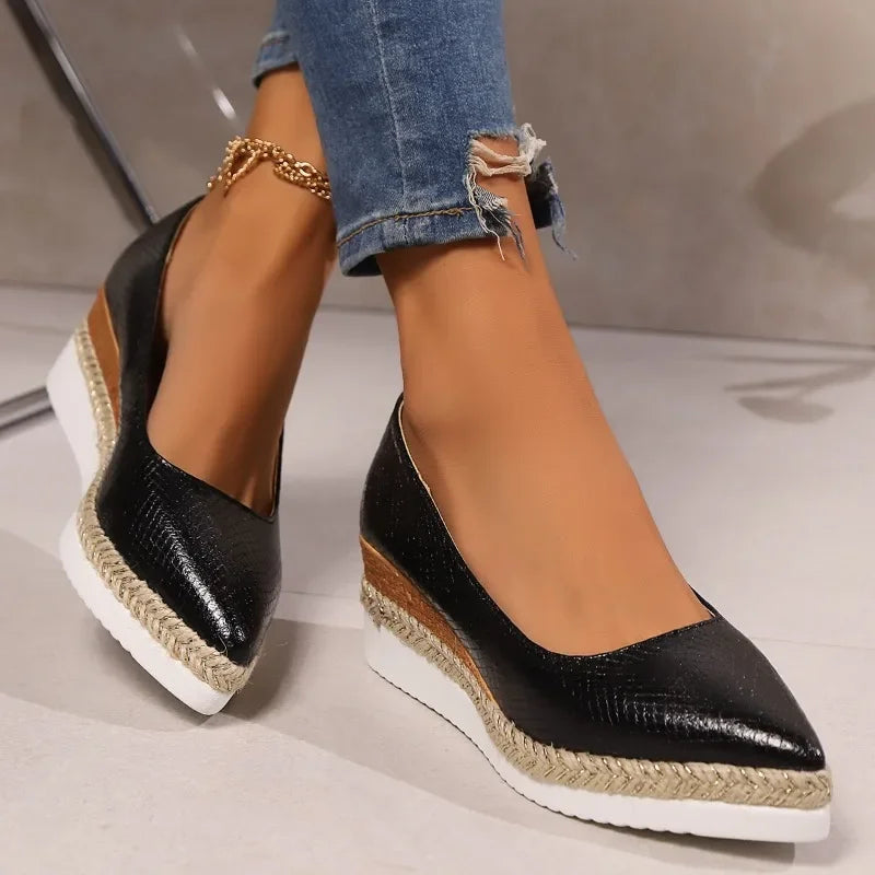 Henriette – Escarpins compensés orthopédiques élégant