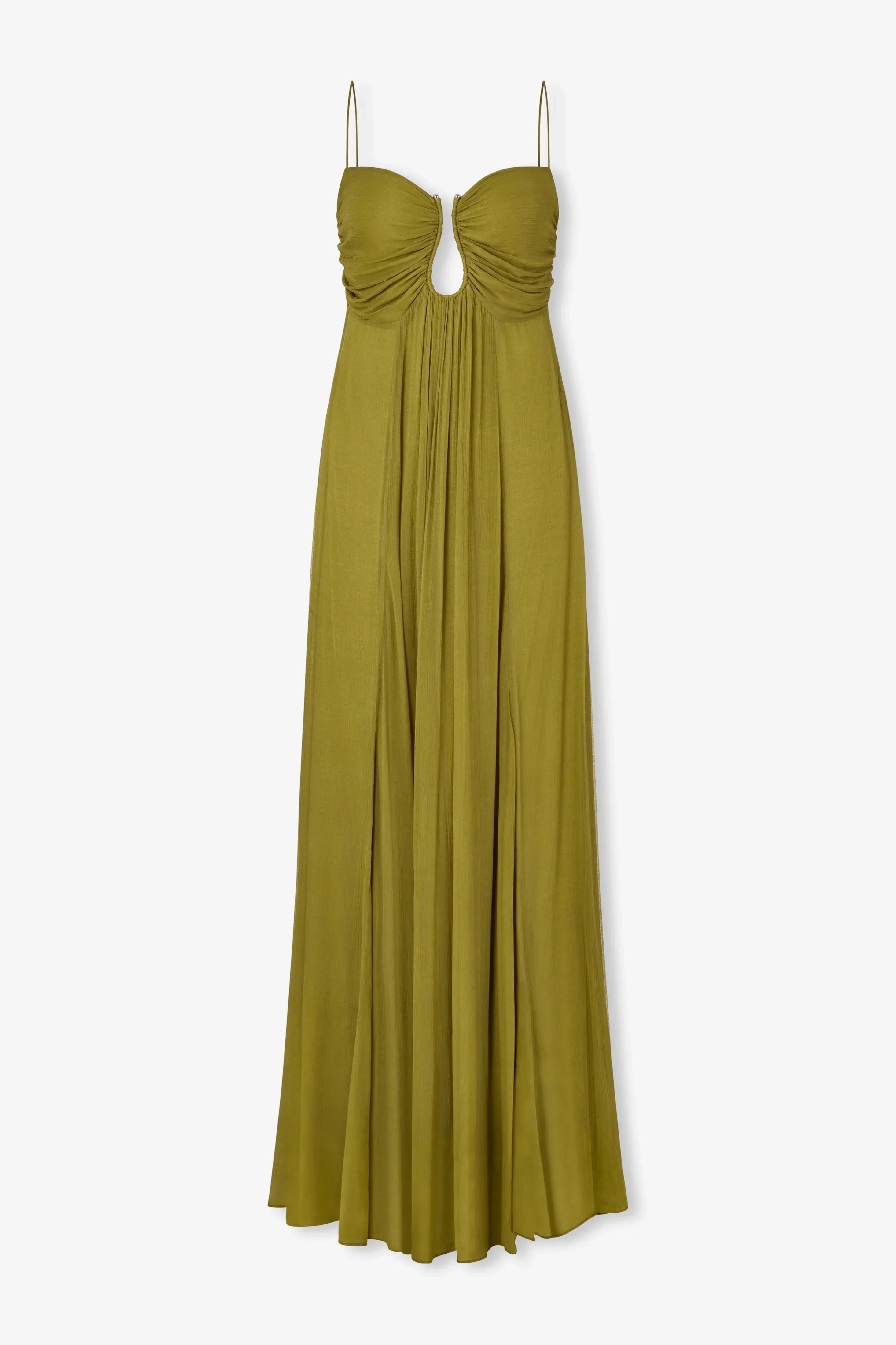 Justa – Robe longue élégante à encolure keyhole