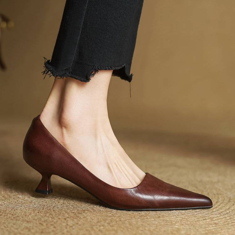 Anouk - Escarpins élégants en cuir véritable