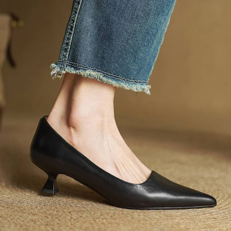 Anouk - Escarpins élégants en cuir véritable