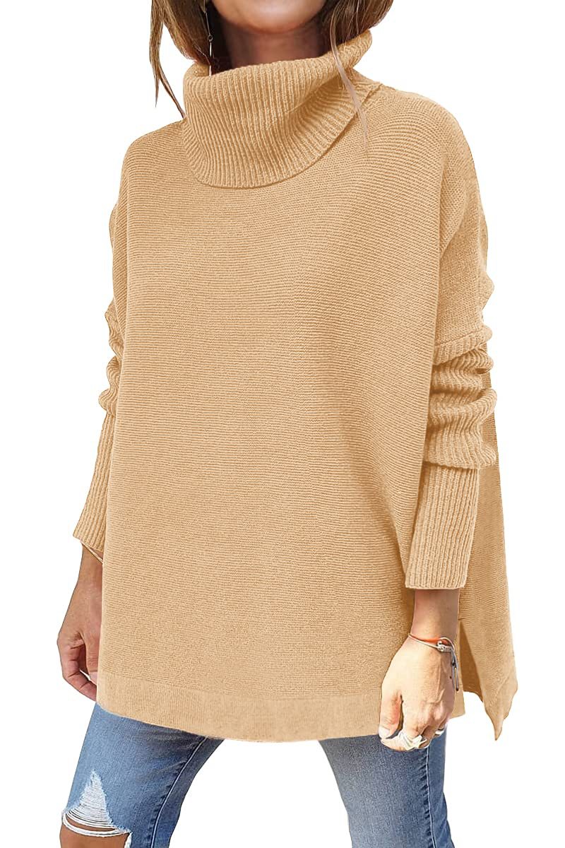 Isaline – Pull à col roulé oversize et douillet