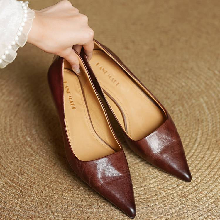 Anouk - Escarpins élégants en cuir véritable