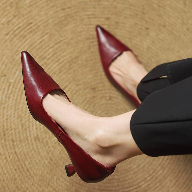 Anouk - Escarpins élégants en cuir véritable