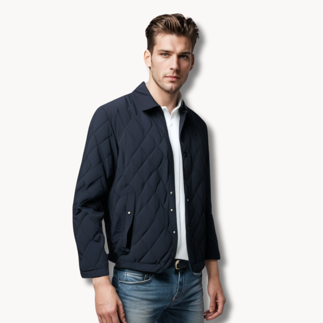 Gildas - Manteau d'affaires matelassé avec poches
