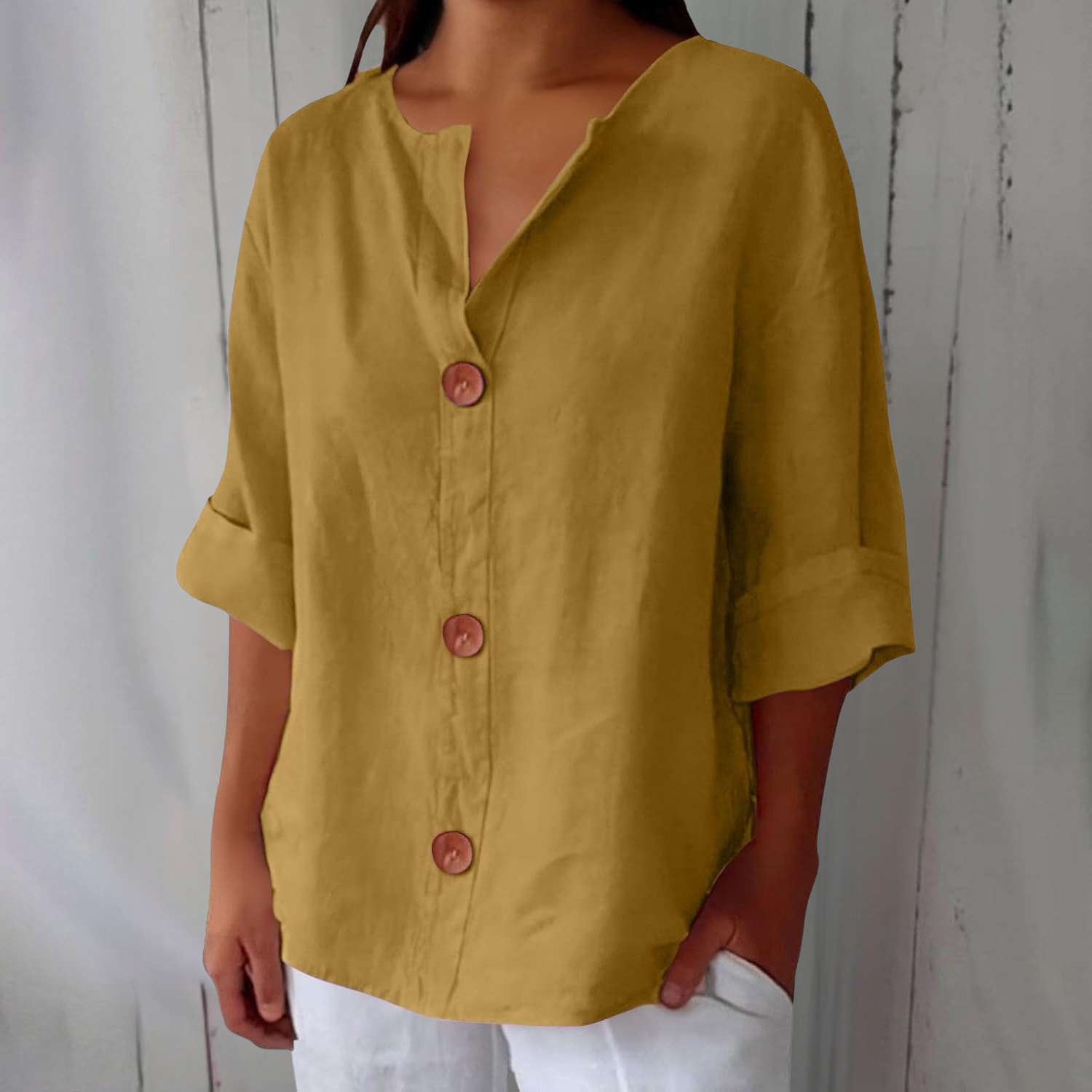 Ninon – Blouse en lin décontractée et élégante