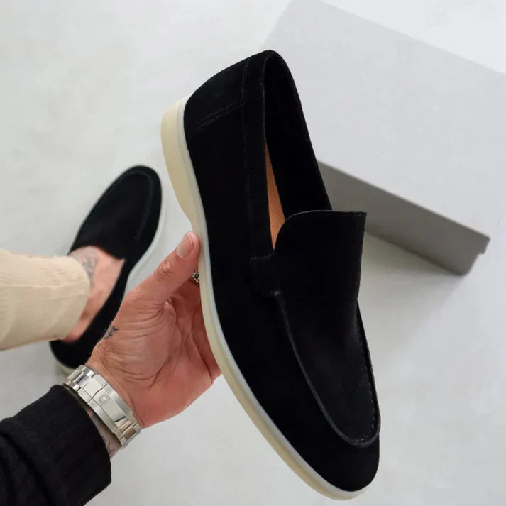 Fabrice – Mocassins élégants en suède