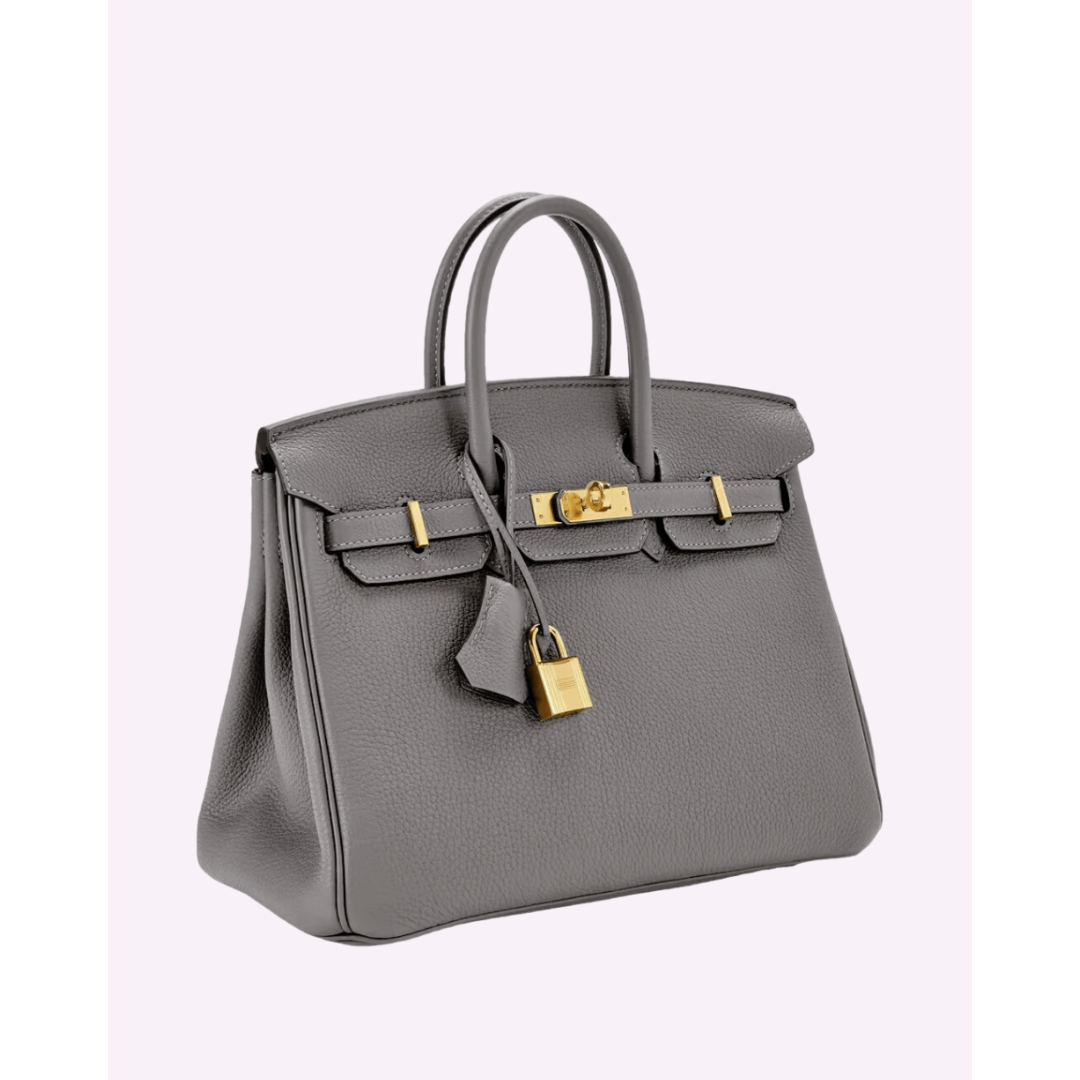 Sabine - Sac en cuir texturé avec accents dorés