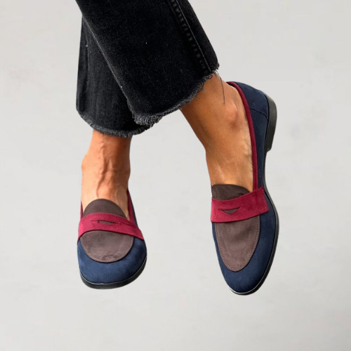 Anaëlle - Mocassins élégants à bout rond avec petit talon