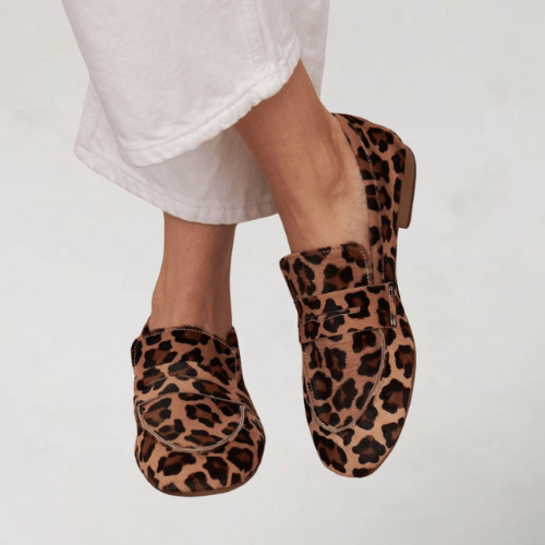 Cléoria - Mocassins élégants avec imprimé vache