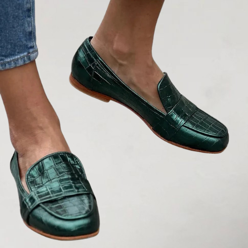Lyséane - Mocassins tendance à motif carreaux brillants