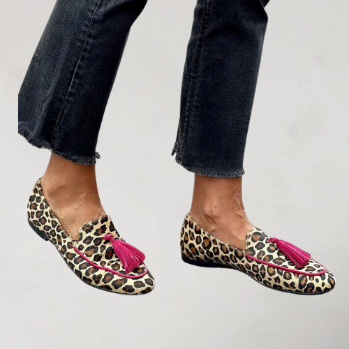 Thaïsane - Mocassins tendance à imprimé et à blocs de couleur