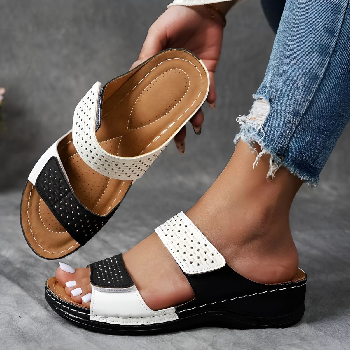 Théodora – Sandales orthopédiques élégantes et confortables