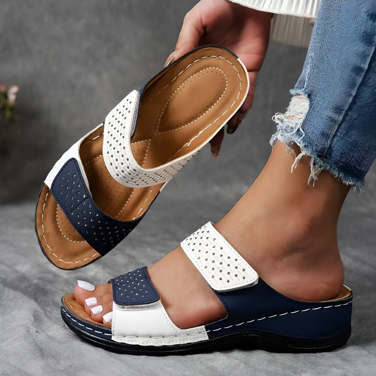 Théodora – Sandales orthopédiques élégantes et confortables