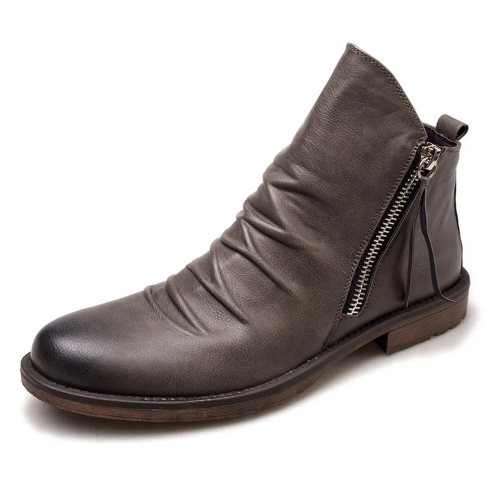 Cyril - Bottines Chelsea en cuir véritable