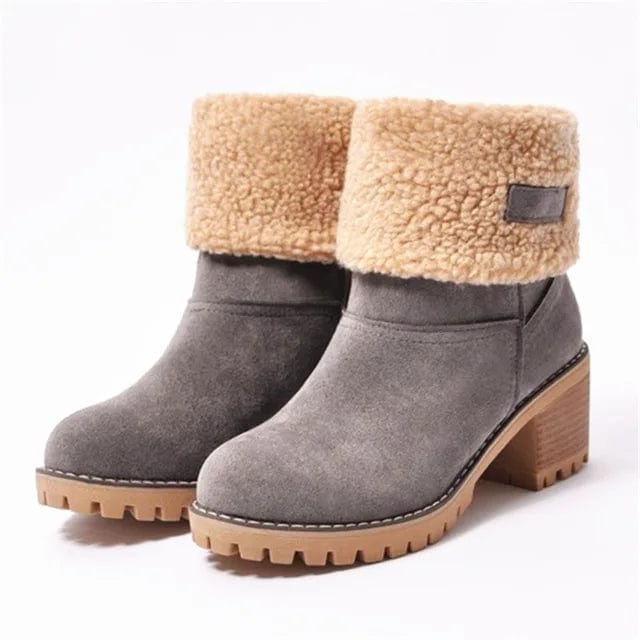 Jacqueline - Bottes mi-hautes en laine imperméables