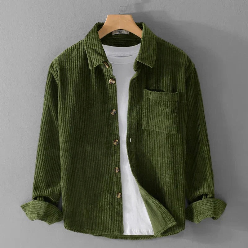 Émile – Chemise en velours côtelé élégante