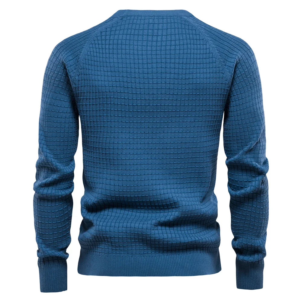 Ismaël - Pull homme à motif quadrillé