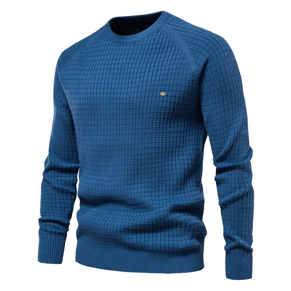 Ismaël - Pull homme à motif quadrillé