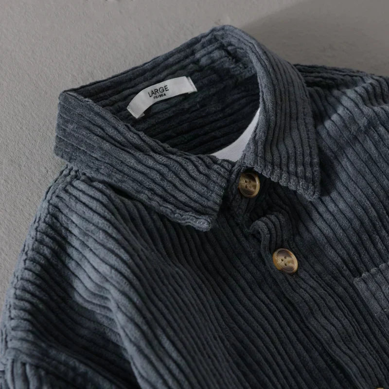 Émile – Chemise en velours côtelé élégante