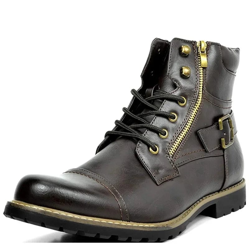 Gaël - Bottines en cuir robustes et élégantes