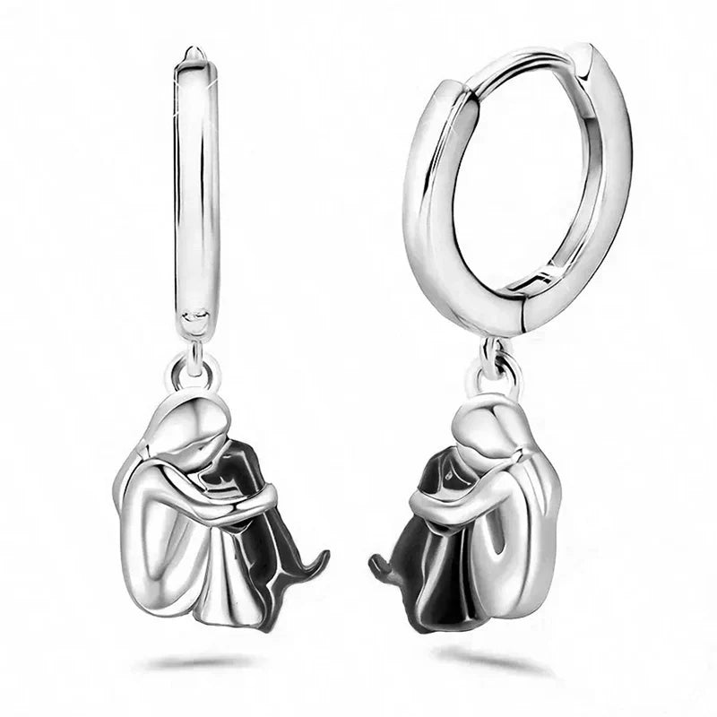 Nénette – Boucles d’oreilles avec icône de chien (fermeture ronde)
