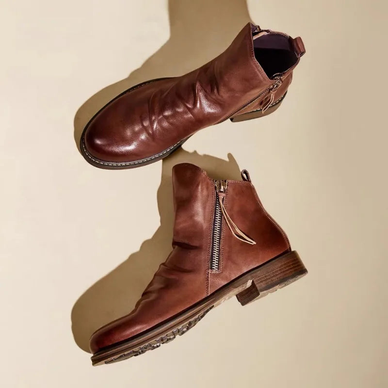 Cyril - Bottines Chelsea en cuir véritable