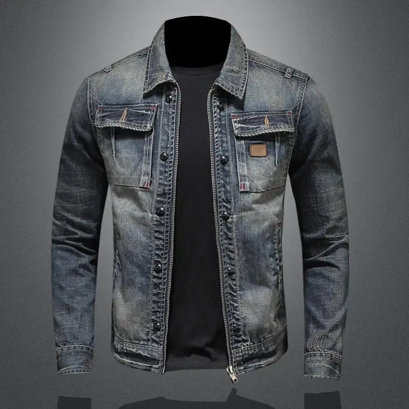 Fabien - Veste en jean rétro élégante et intemporelle