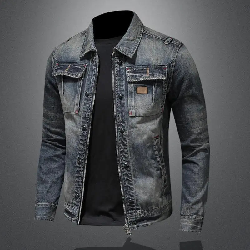 Fabien - Veste en jean rétro élégante et intemporelle