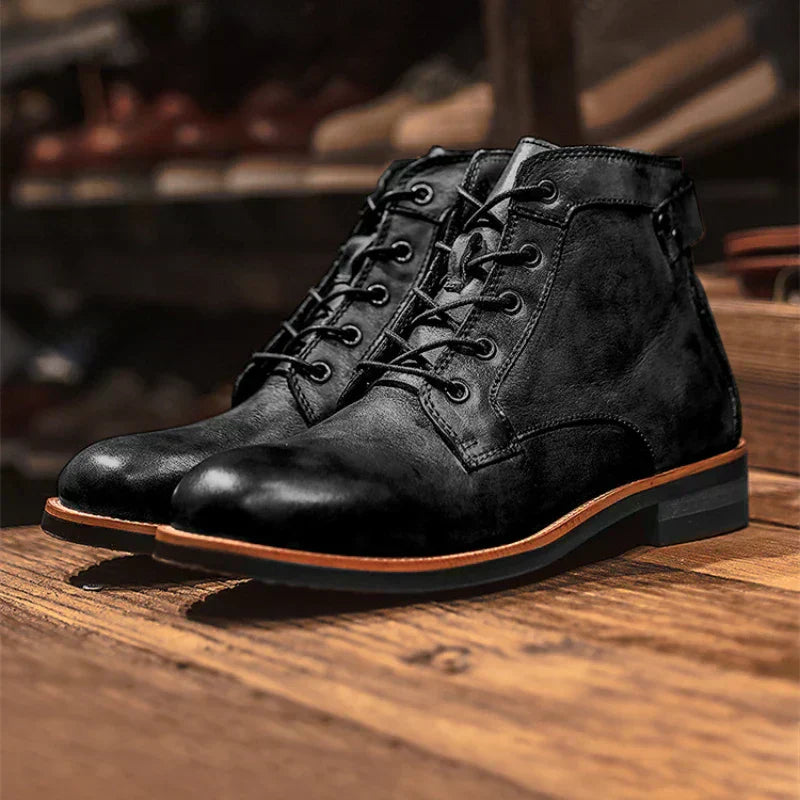 Laurent - Bottes pour homme à bout rond rétro