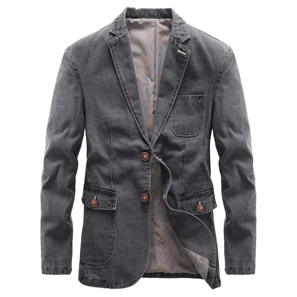 Alban - Veste en denim urbain avec une touche vintage