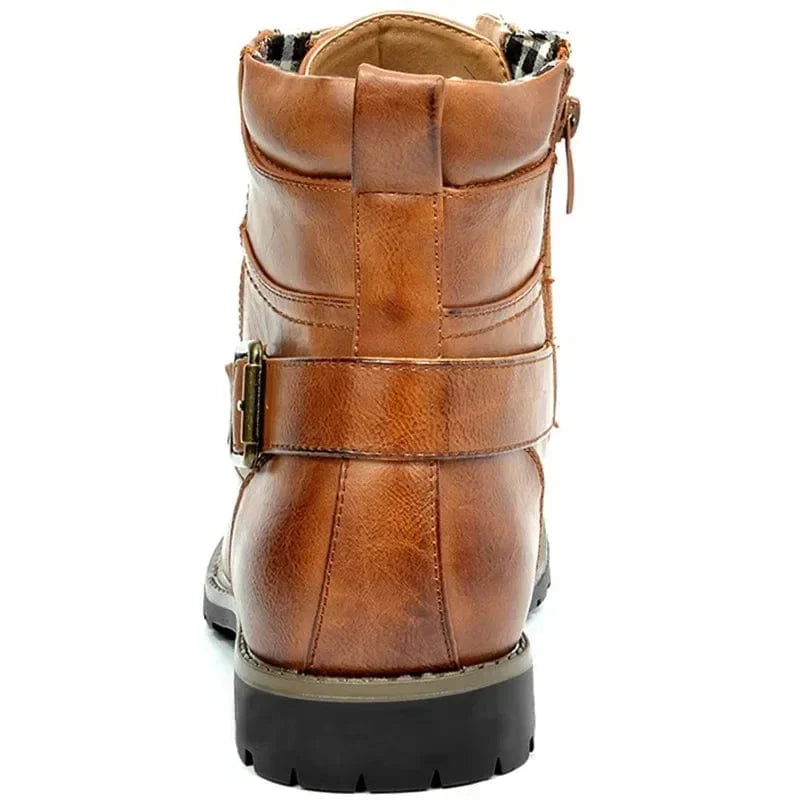 Gaël - Bottines en cuir robustes et élégantes