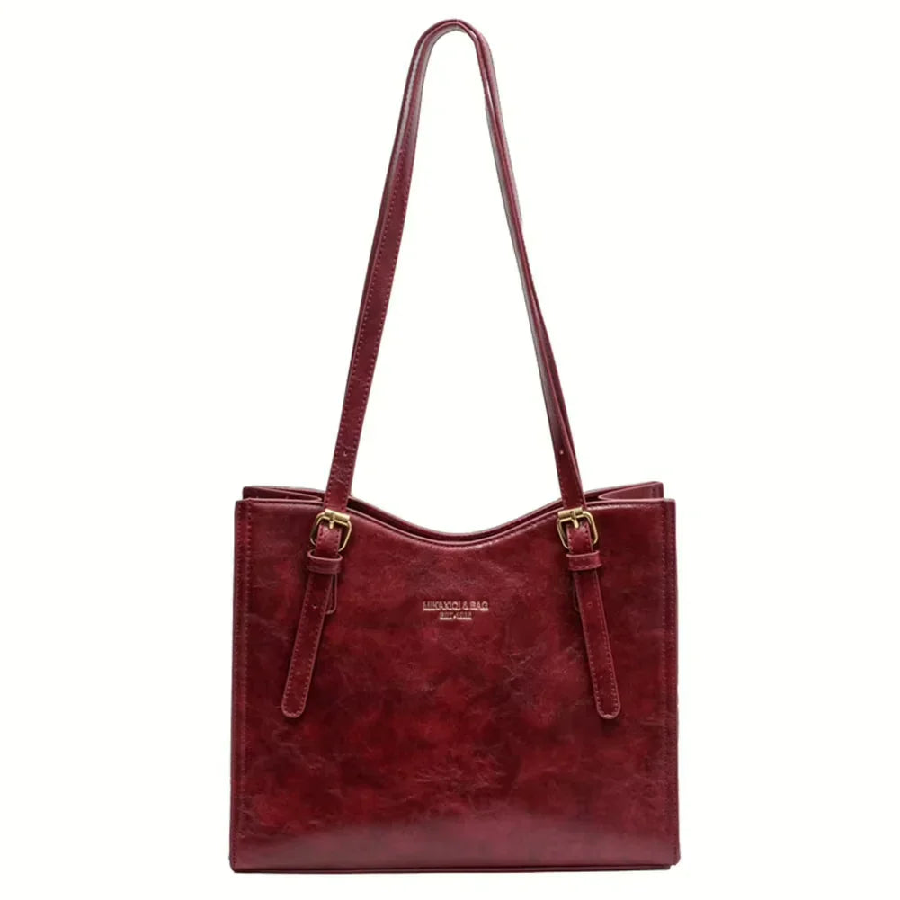 Janine – Sac fourre-tout élégant en cuir vegan avec breloque lapin