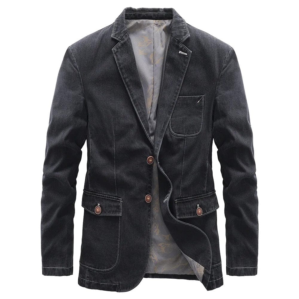 Alban - Veste en denim urbain avec une touche vintage