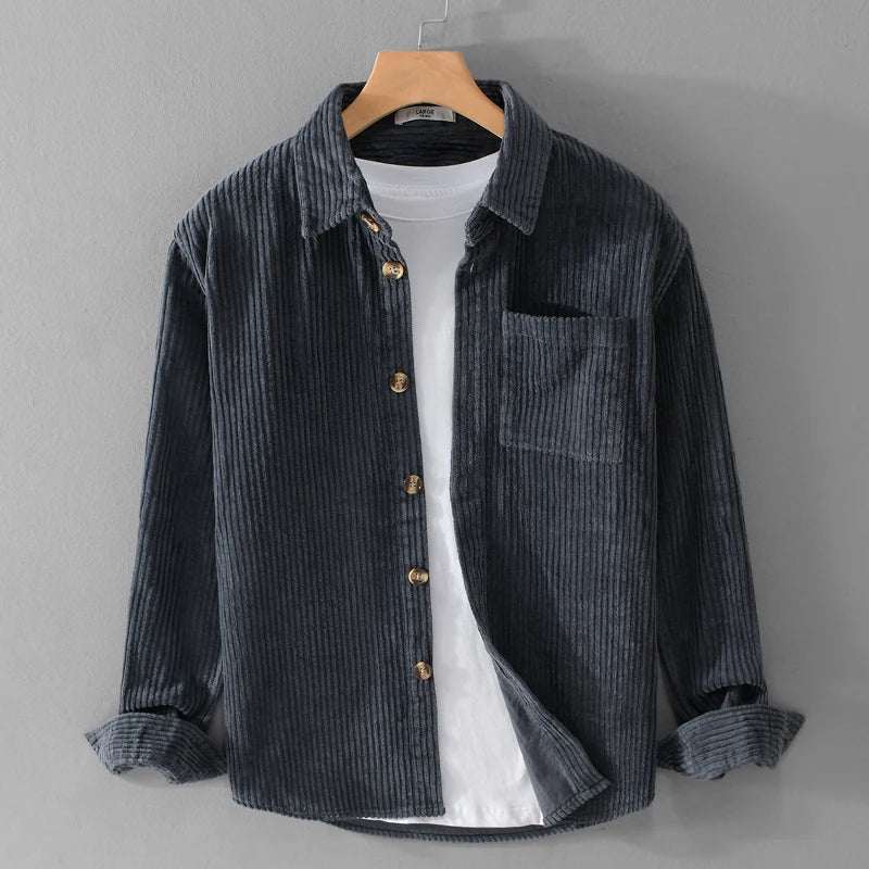 Émile – Chemise en velours côtelé élégante