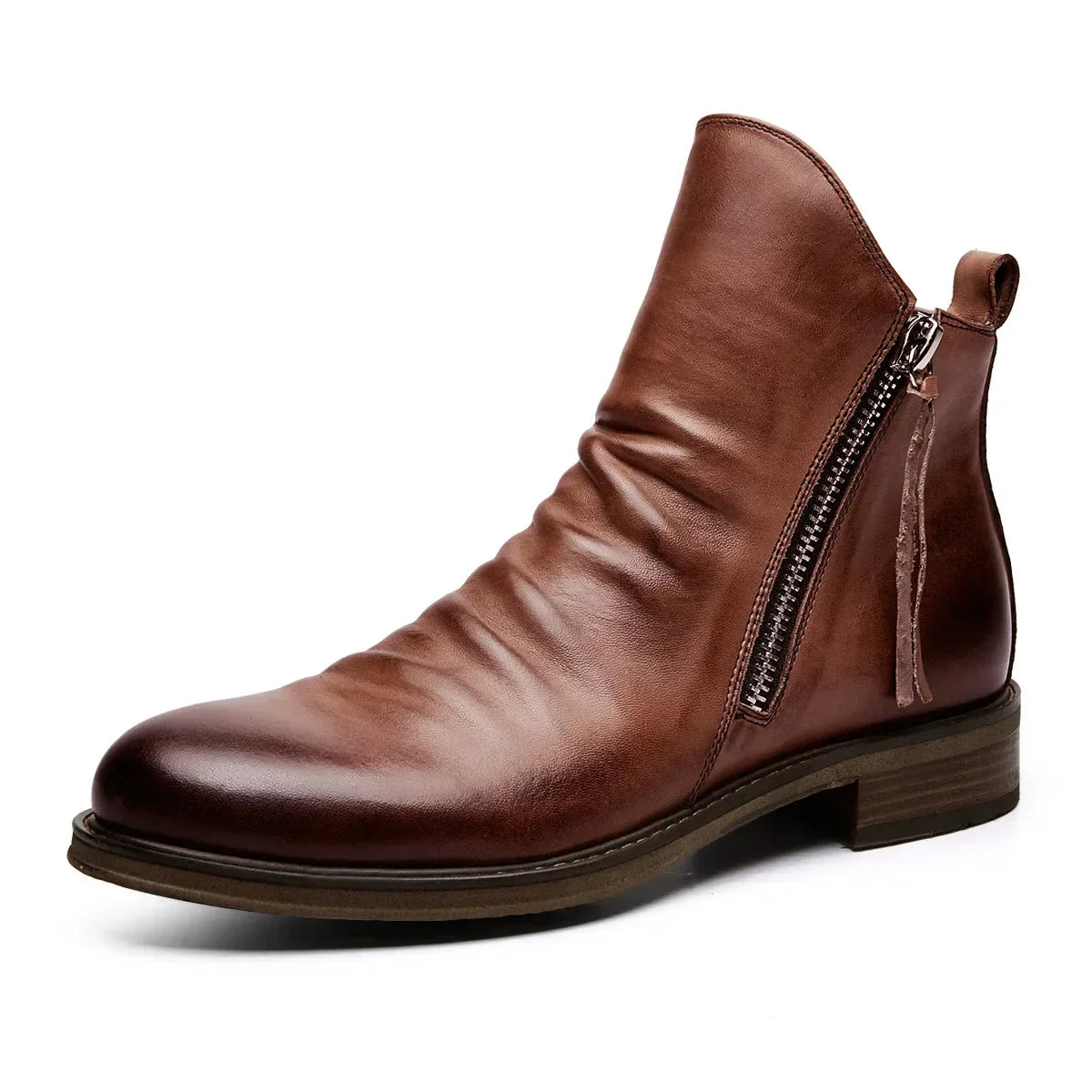 Cyril - Bottines Chelsea en cuir véritable