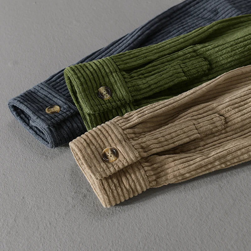 Émile – Chemise en velours côtelé élégante