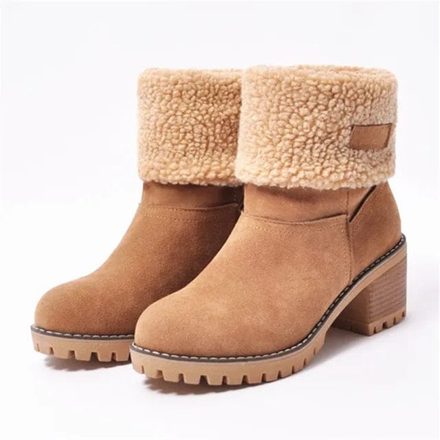 Jacqueline - Bottes mi-hautes en laine imperméables