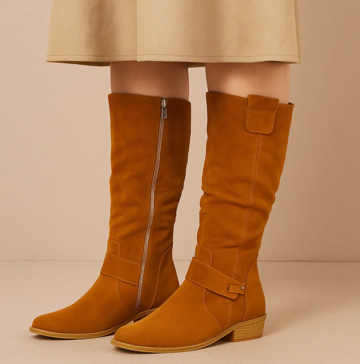 Léonie – Bottes élégantes en daim