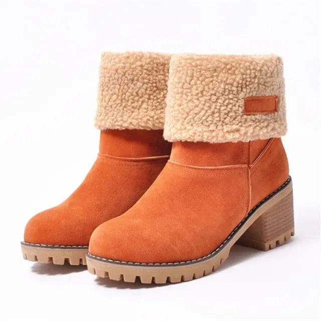 Jacqueline - Bottes mi-hautes en laine imperméables