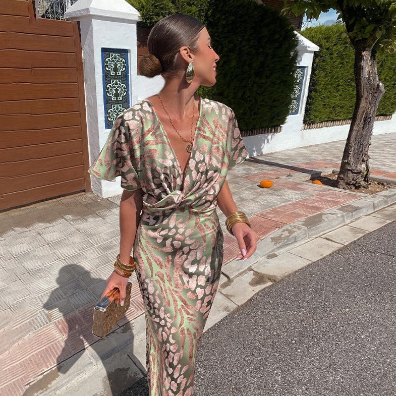 Gaïa – Robe longue luxueuse en soie