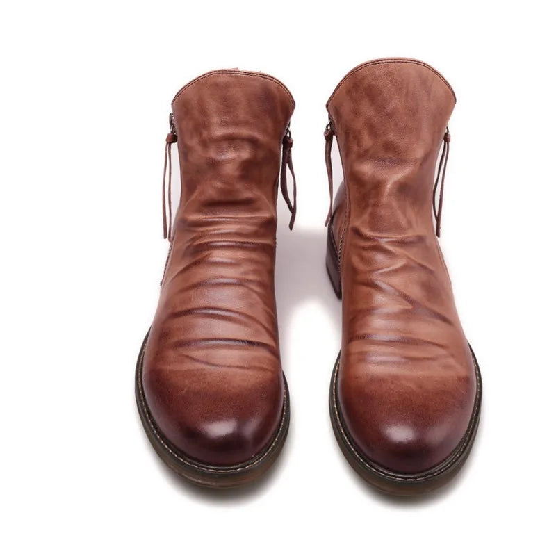 Cyril - Bottines Chelsea en cuir véritable