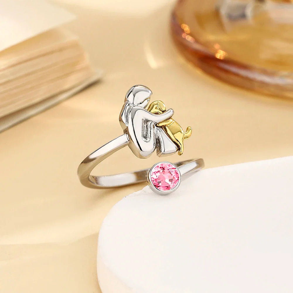 Chipie – Bague avec icône de chien