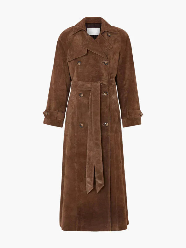 Noémie – Trench-coat en daim élégant
