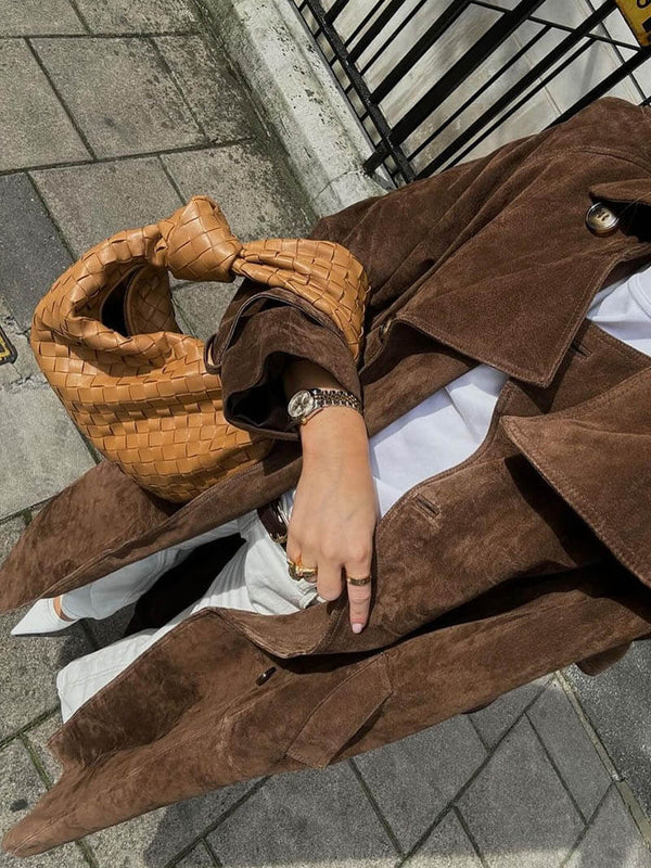 Noémie – Trench-coat en daim élégant