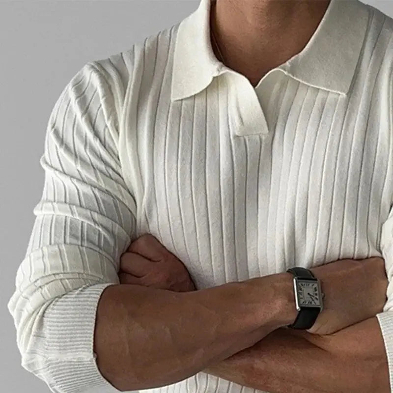 Polo long en maille